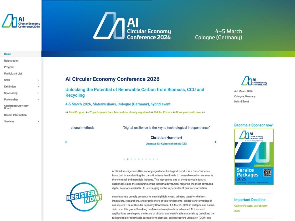 CO2-based Fuels and Chemicals Conference 2026 website