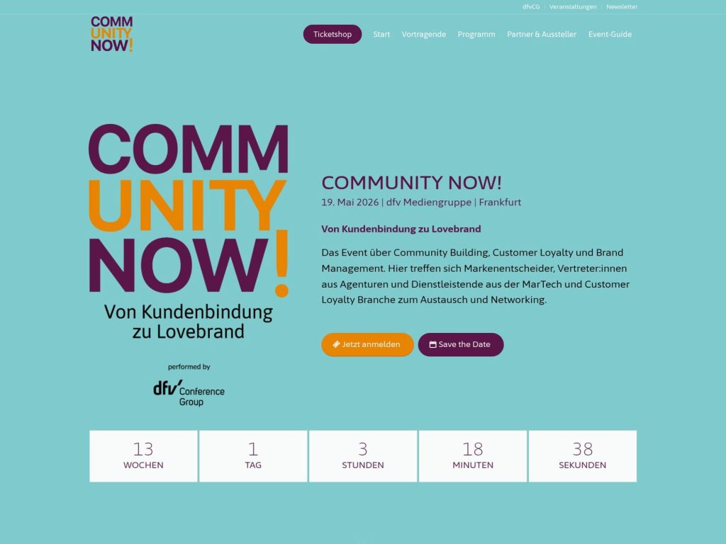 COMMUNITY NOW! website