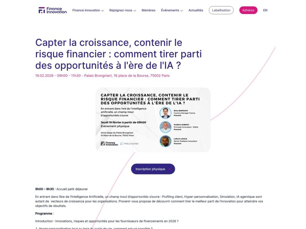 Capter la croissance, contenir le risque financier : comment tirer parti des opportunités à l'ère de l'IA ? website