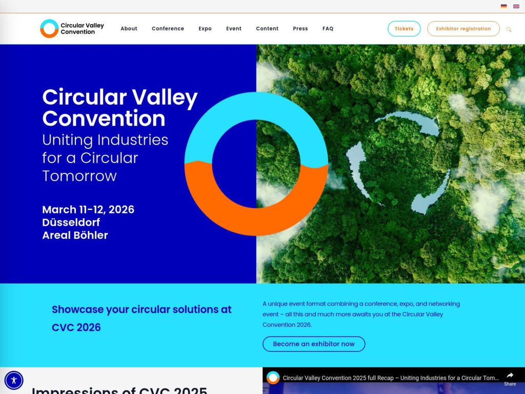 Circular Valley Convention 2026 website