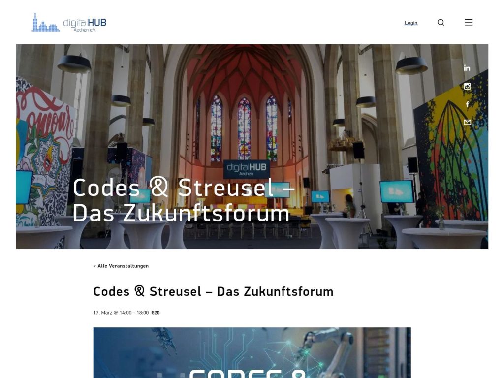 Codes & Streusel website
