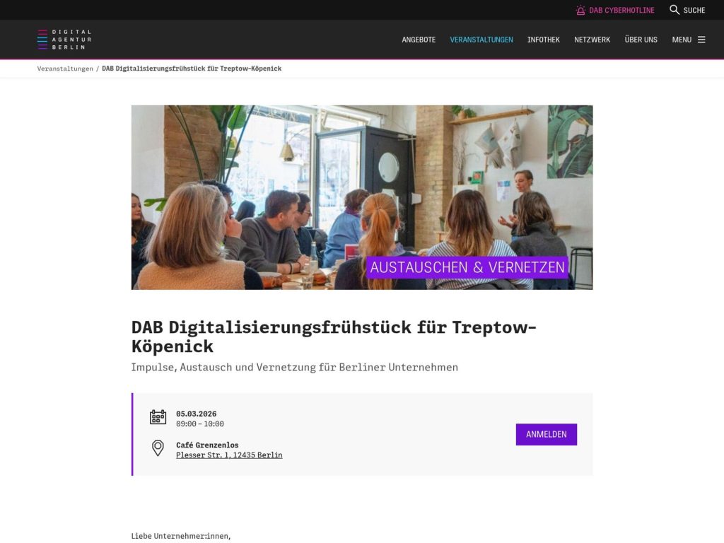 DAB Digitalisierungsfrühstück für Treptow-Köpenick website