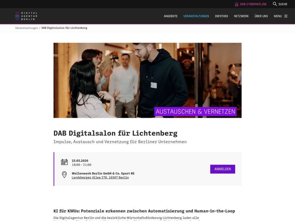 DAB Digitalsalon für Lichtenberg website