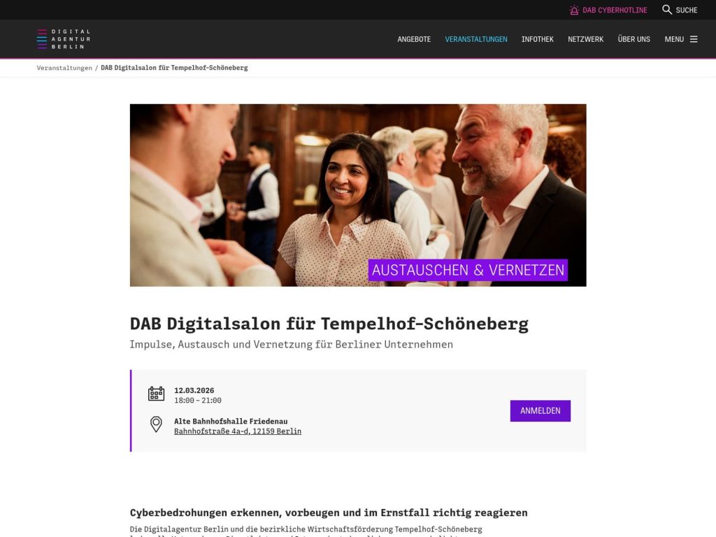 DAB Digitalsalon für Tempelhof-Schöneber website