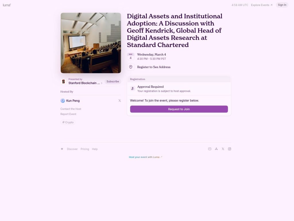 Digital Assets and Institutional Adoption website