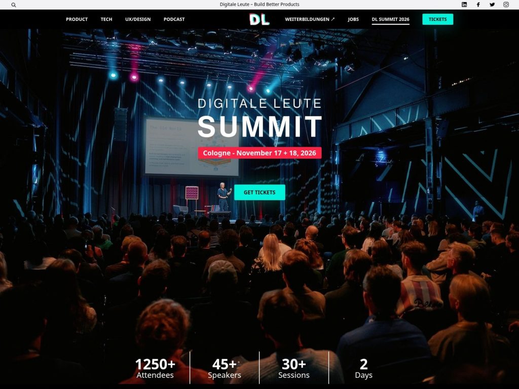 Digitale Leute Summit 2026 website