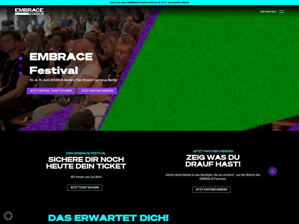 EMBRACE Festival website