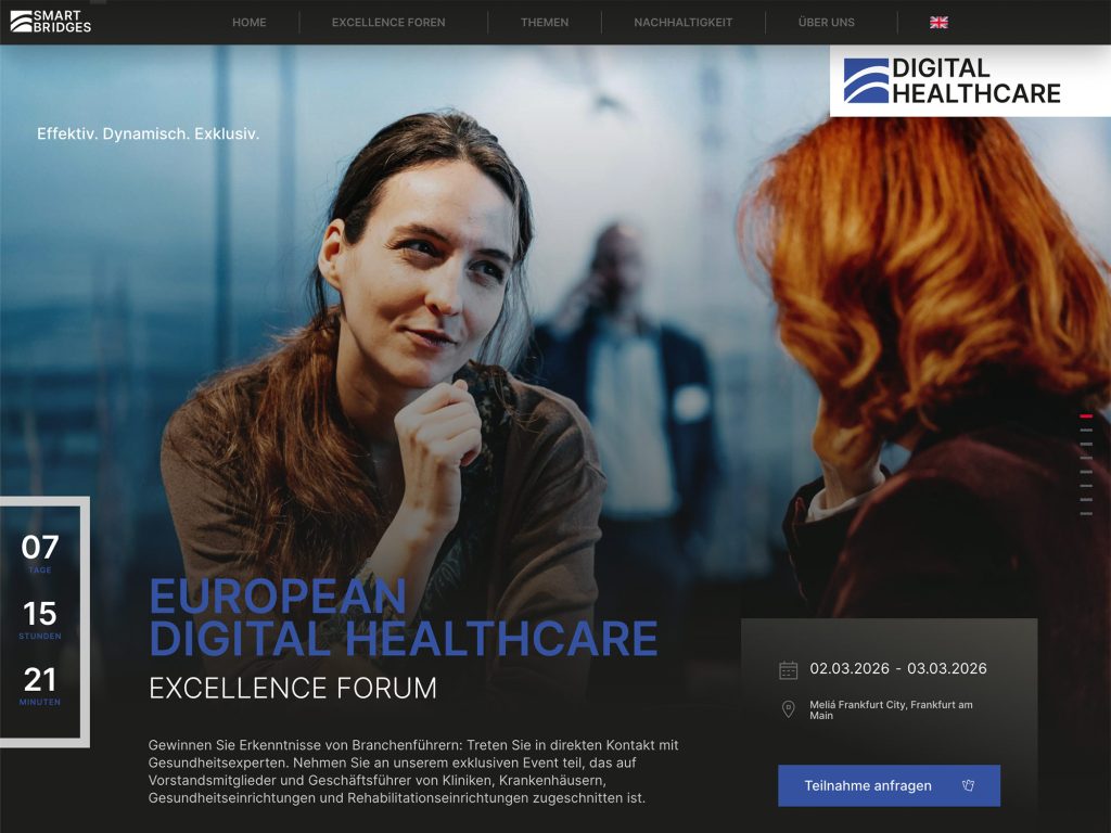 European Digital Healthcare Excellence Forum website