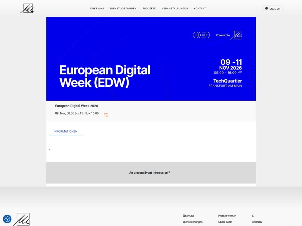 European Digital Week (EDW) website