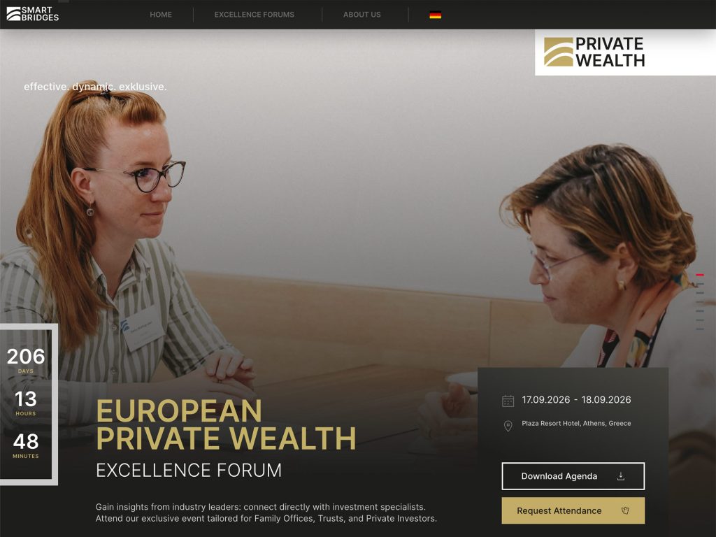 European Private Wealth Excellence Forum website