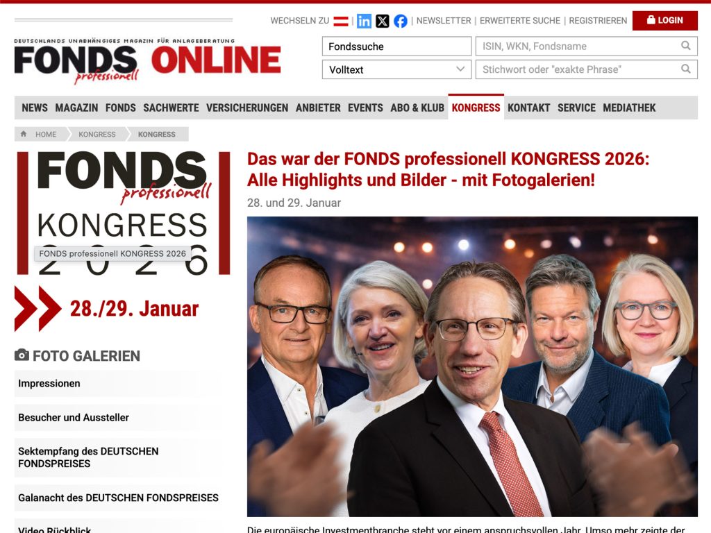 FONDS professionell KONGRESS 2027 website