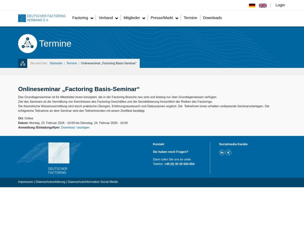 Factoring Basis-Seminar