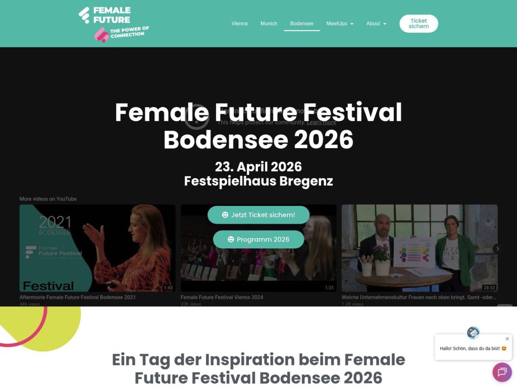 Female Future Festival Bodensee 2026 website