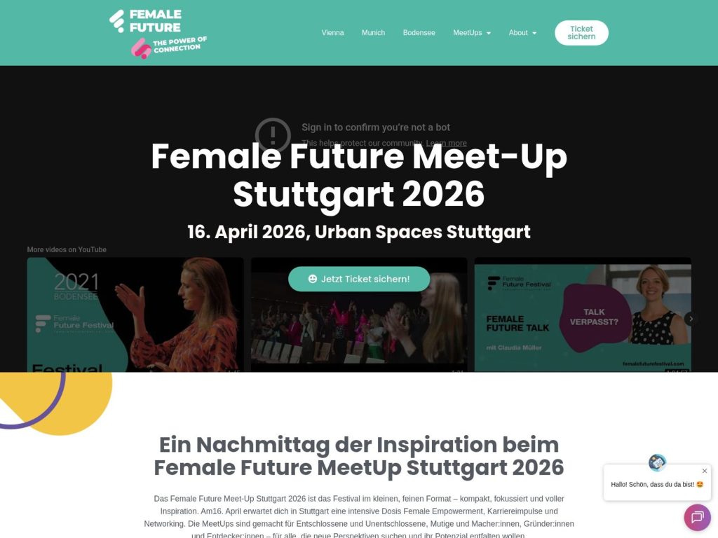 Female Future Meet Up Salzburg 2026 website