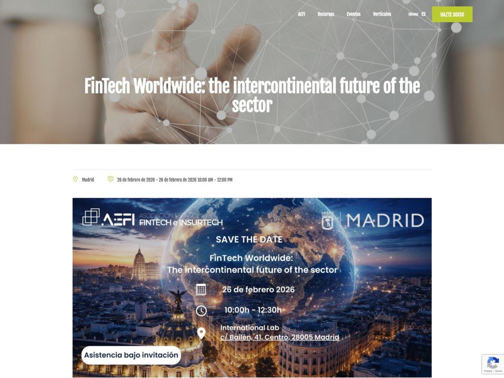 FinTech Worldwide: the intercontinental future of the sector website
