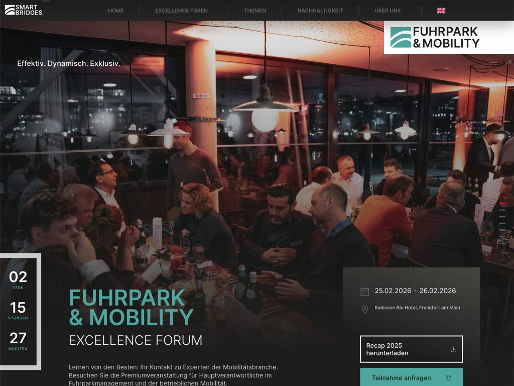 Fuhrpark & Mobility Excellence Forum website