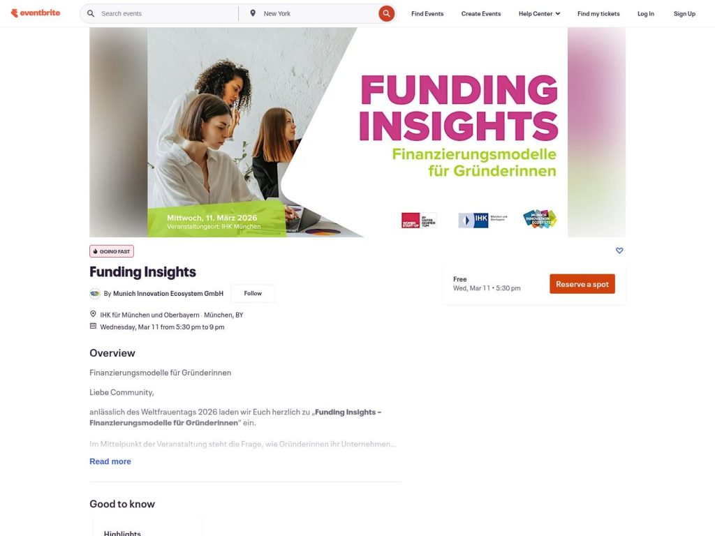 Funding Insights website