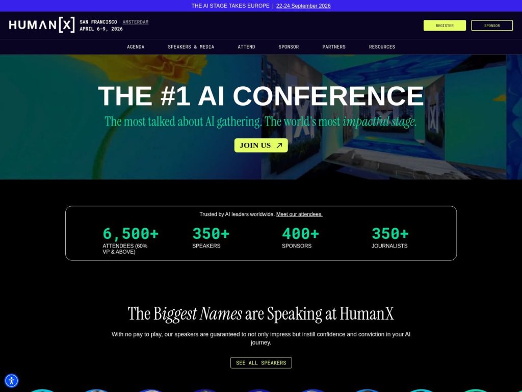 HumanX San Francisco 2026 website