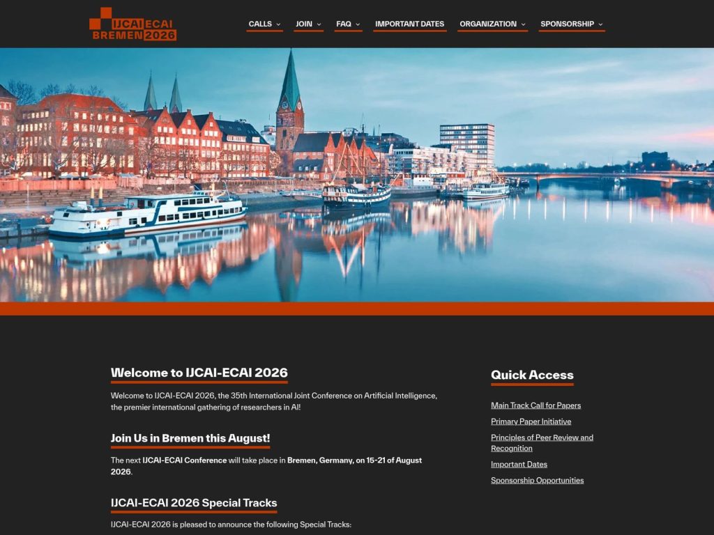 IJCAI-ECAI 2026 website