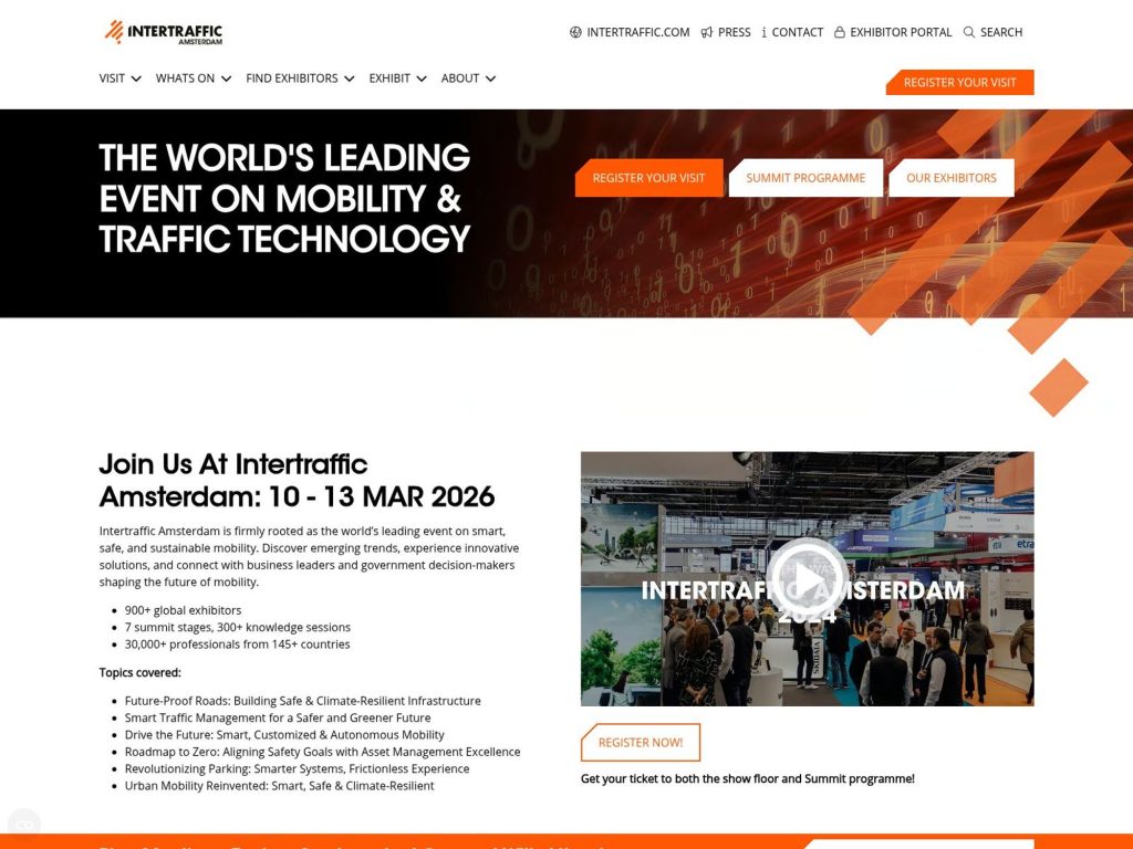 Intertraffic Amsterdam website