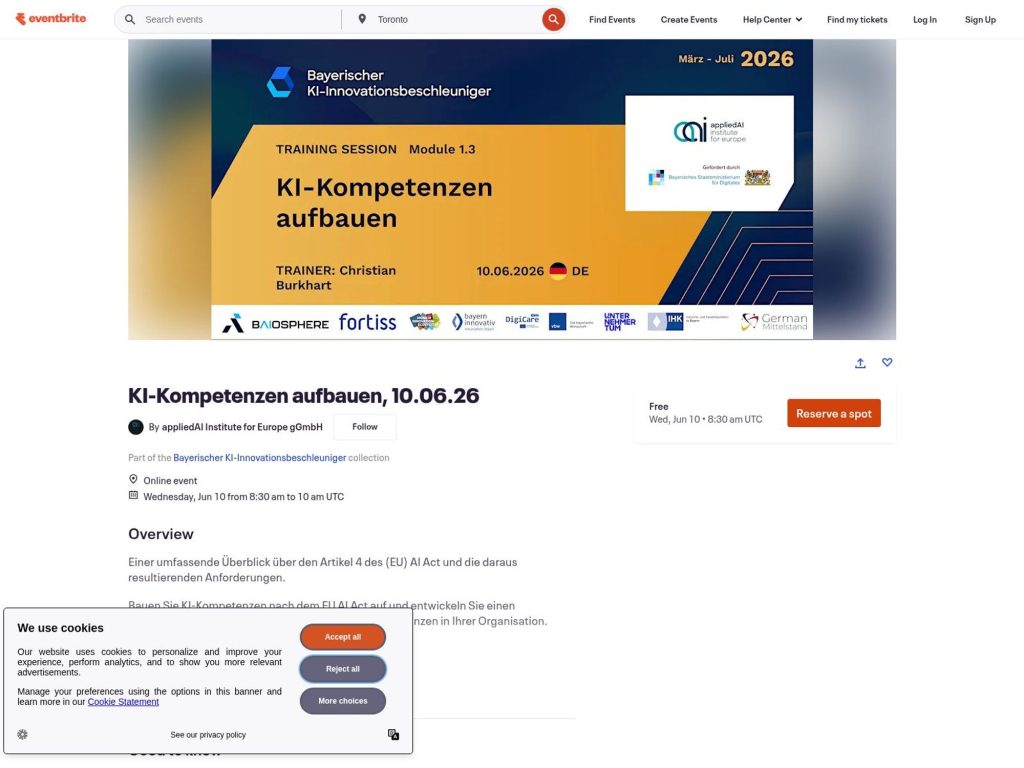 KI-Kompetenzen aufbauen website