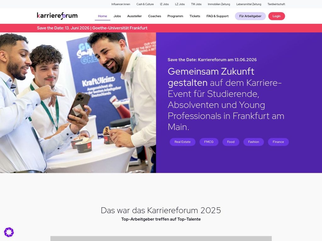 Karriereforum website
