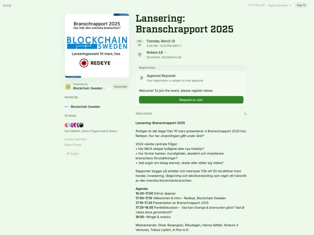 Lansering: Branschrapport 2025 website