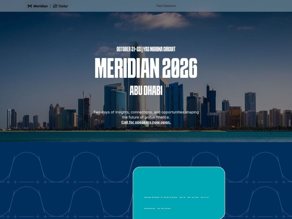 Meridian 2026 website