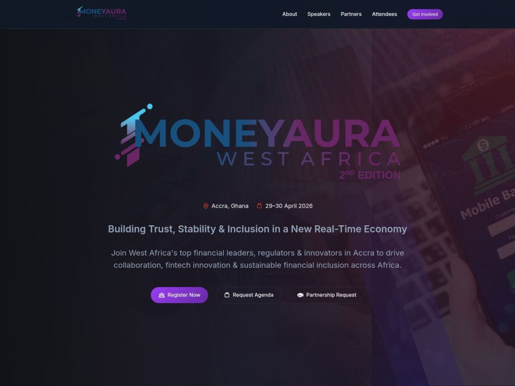 MoneyAura West Africa website