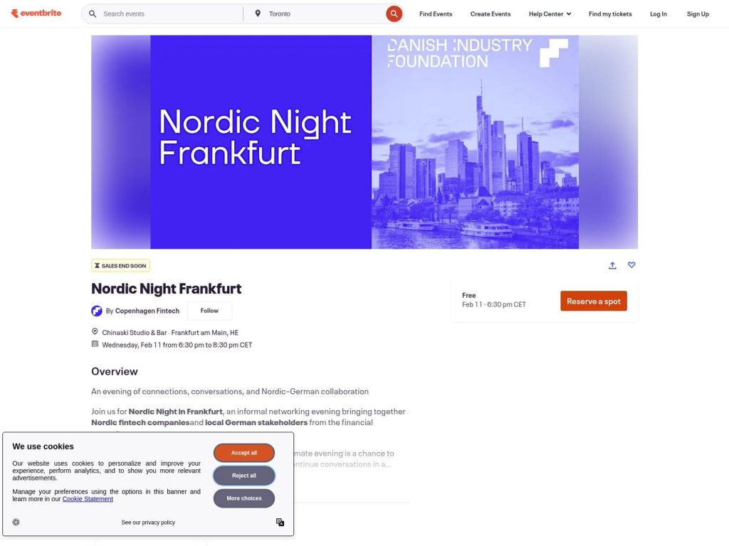 Nordic Night Frankfurt - Frankfurt Digital Finance Side Event