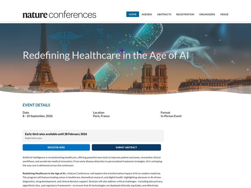 Redefining Healthcare in the Age of AI website