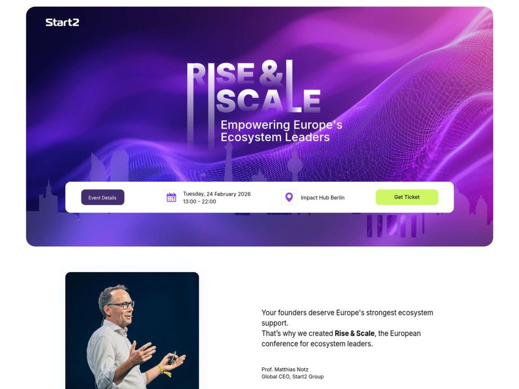 Rise & Scale: Empowering Europe's Ecosystem Leaders