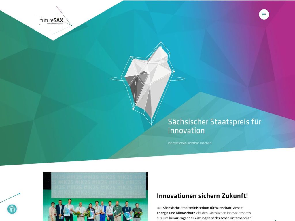 Sächsischer Staatspreis für Innovation 2027 website
