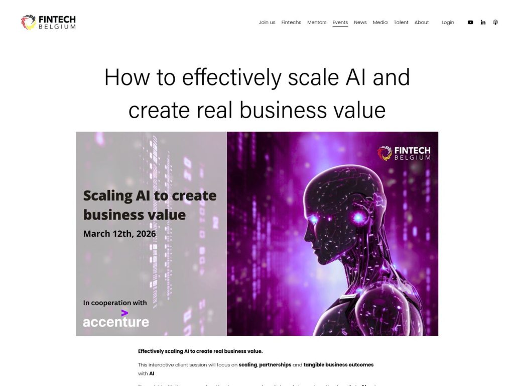 Scaling AI to create business value website