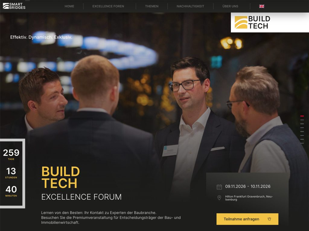 BuildTech Excellence Forum website