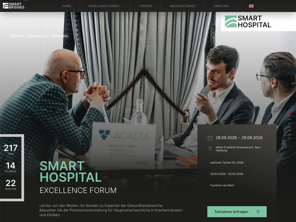 Smart Hospital Excellence Forum website