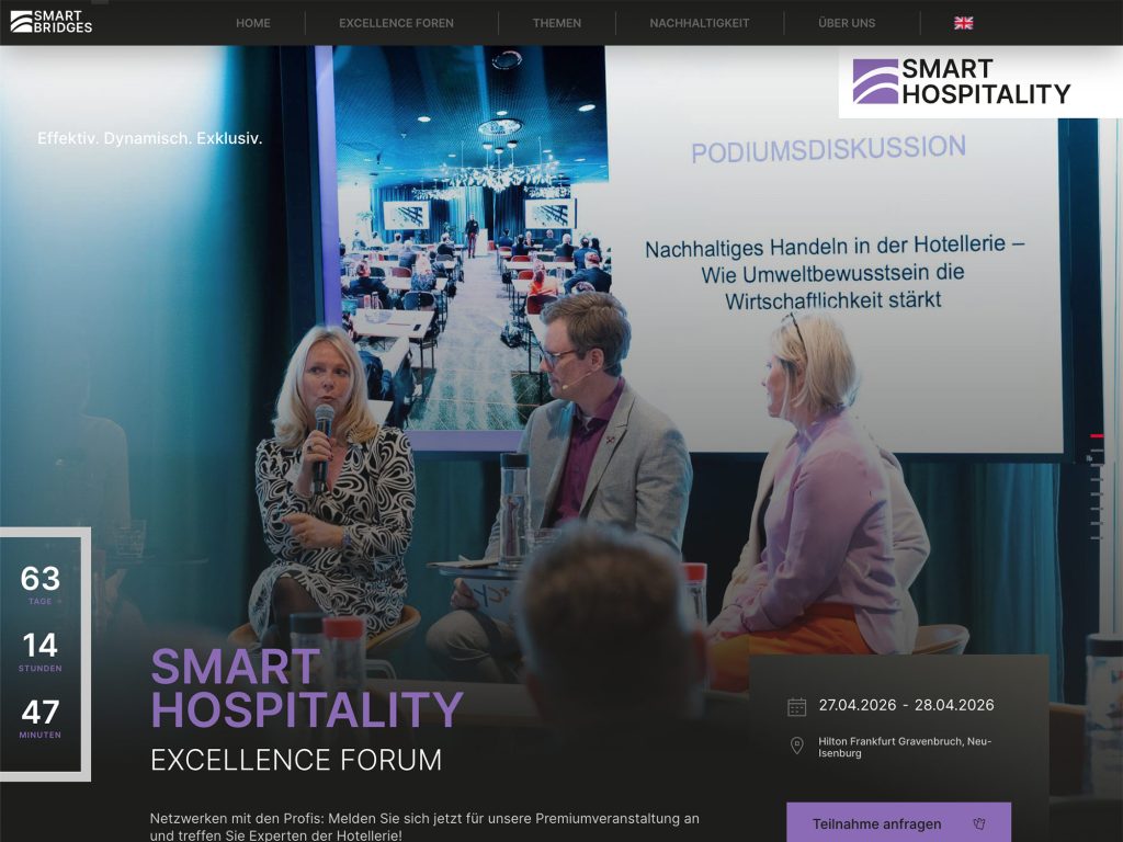 Smart Hospitality Excellence Forum website