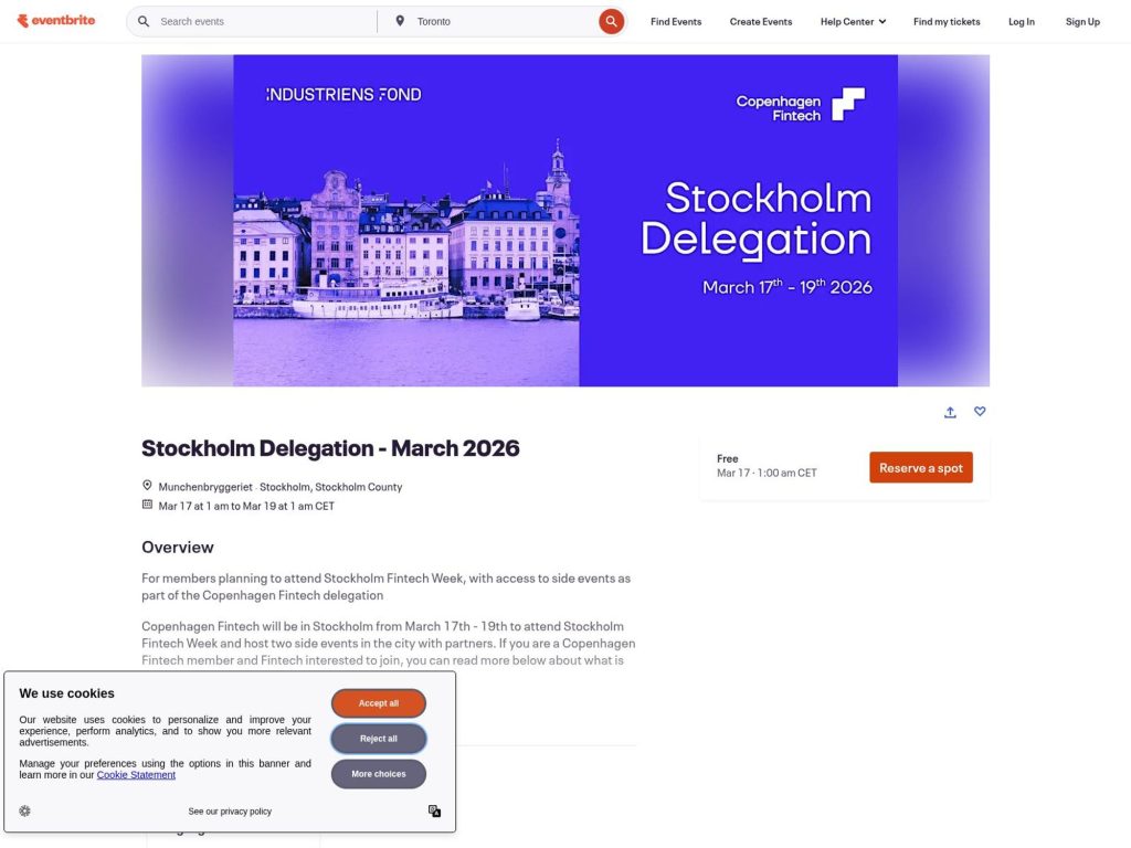 Stockholm Delegation - March 2026 website