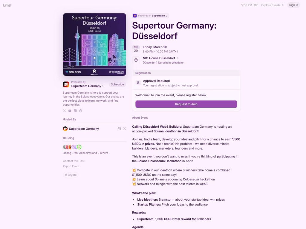 Supertour Germany: Düsseldorf website