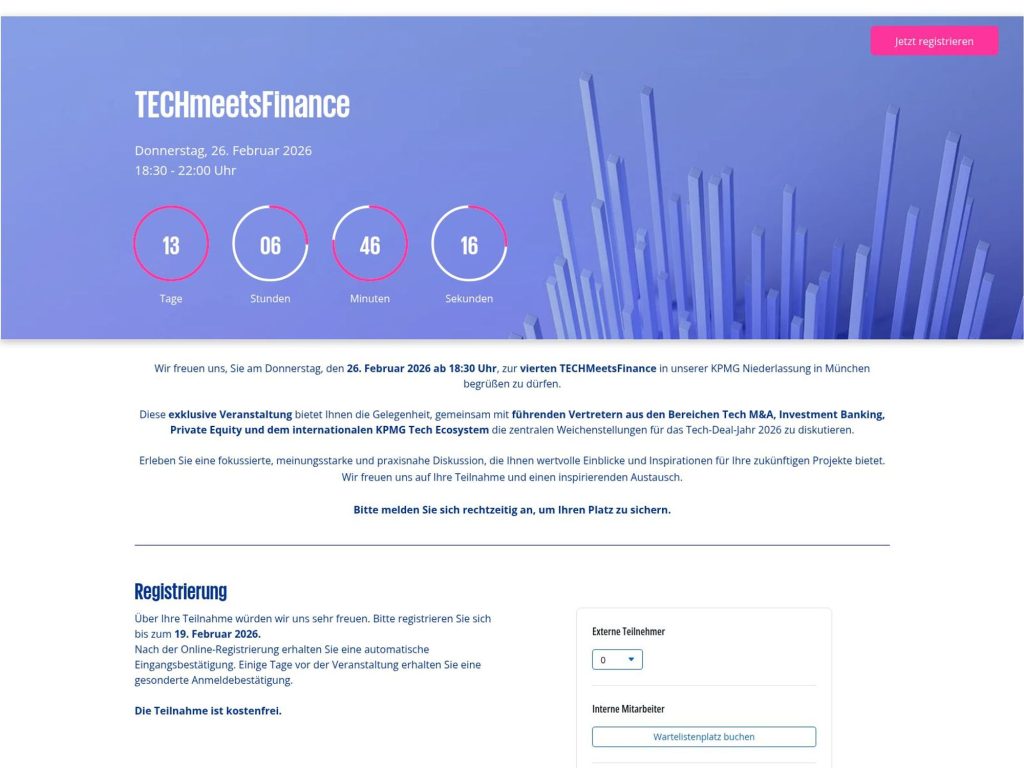 TECHmeetsFinance website