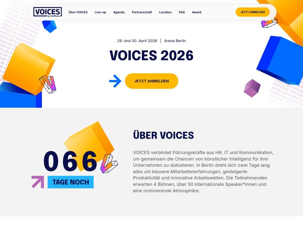 VOICES 2026 website