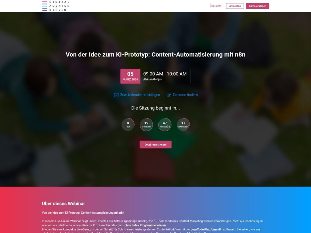 Von der Idee zum KI-Prototyp: Content-Automatisierung mit n8n website