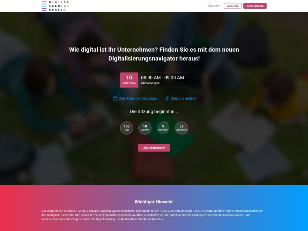 Wie digital ist Ihr Unternehmen? Finden Sie es mit dem neuen Digitalisierungsnavigator einfach heraus. website