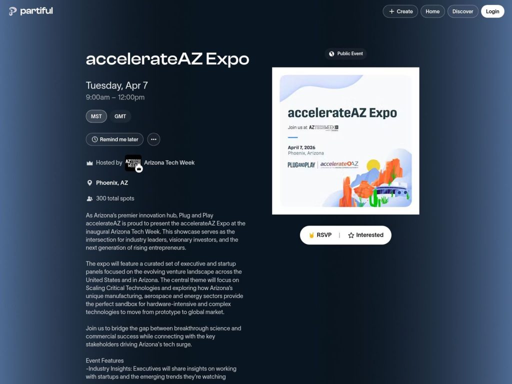 accelerateAZ Expo website