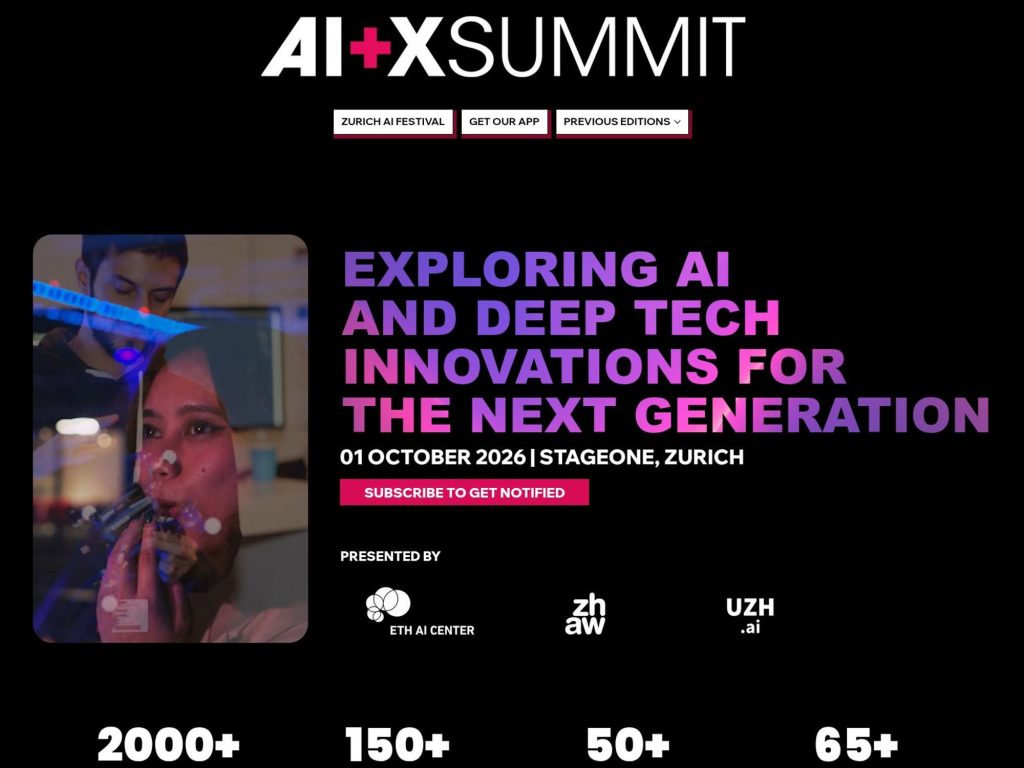 AI+X Summit website