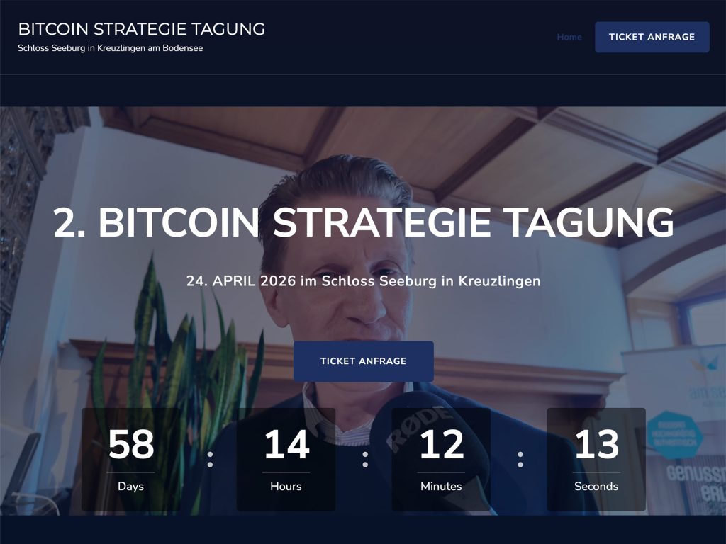 2. Bitcoin Strategie Tagung website