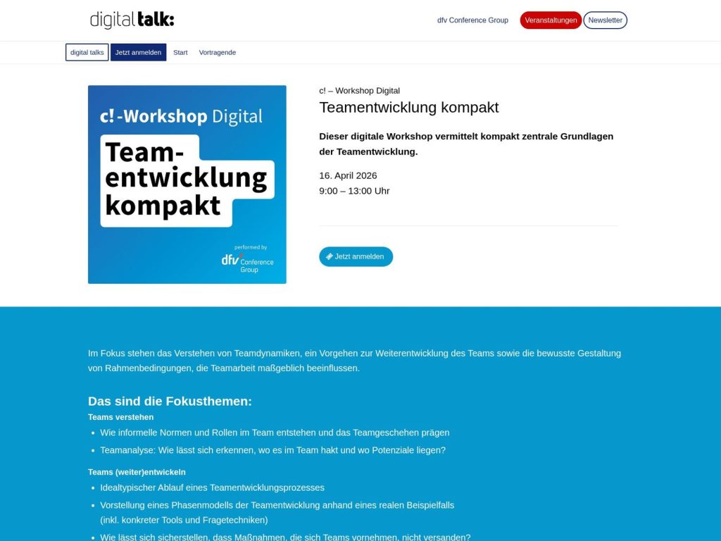 c! – Workshop Digital Teamentwicklung kompakt website