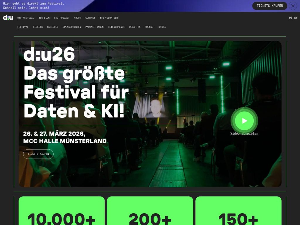 data:unplugged 2026 website