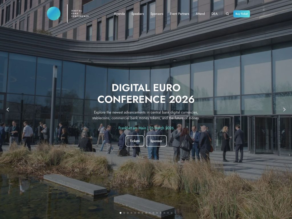 Digital Euro Conference 2027 website