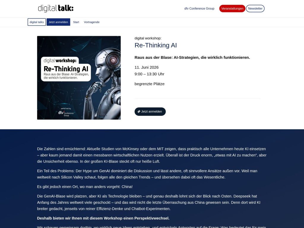digital workshop: Re-Thinking AI website